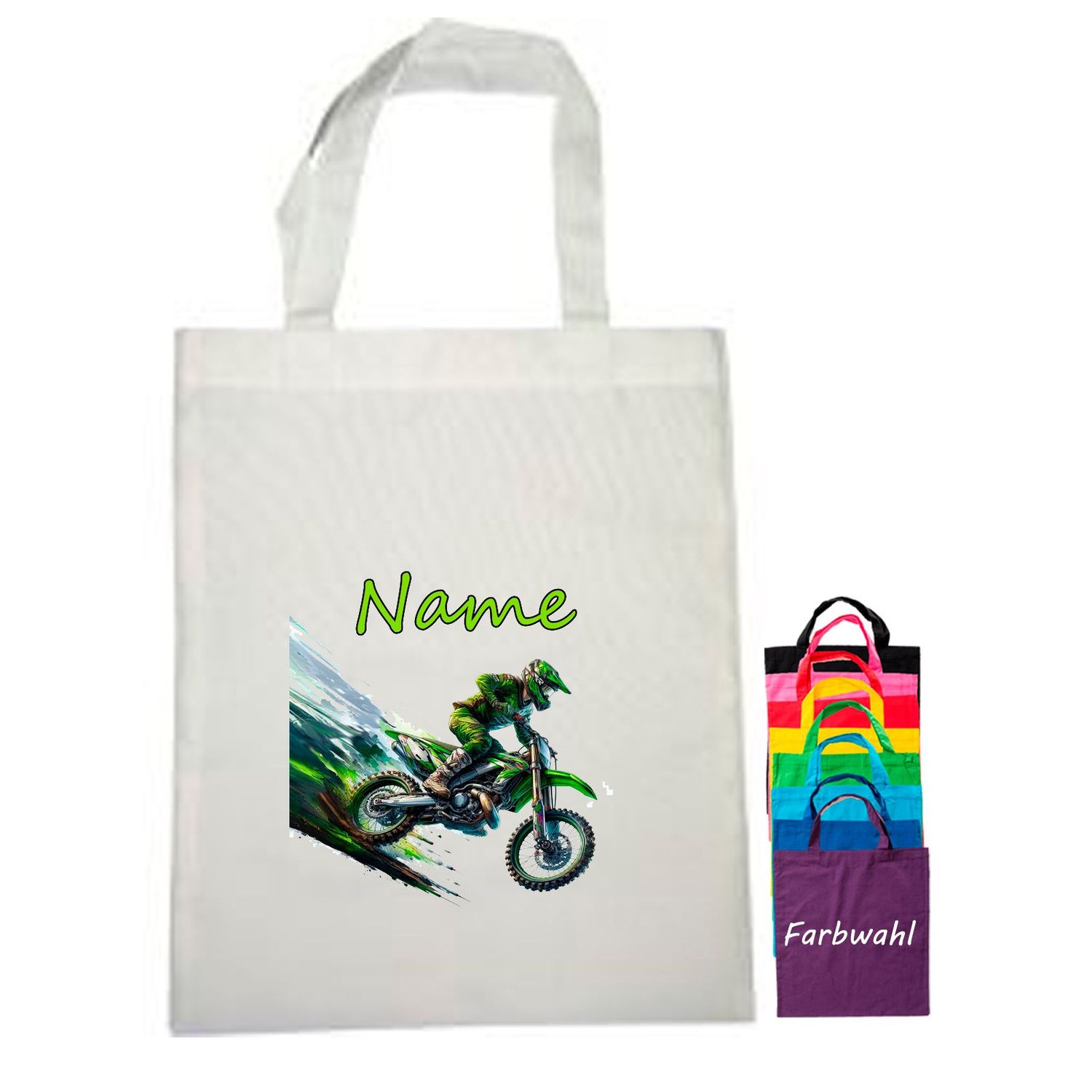 Motocross Stoffbeutel
