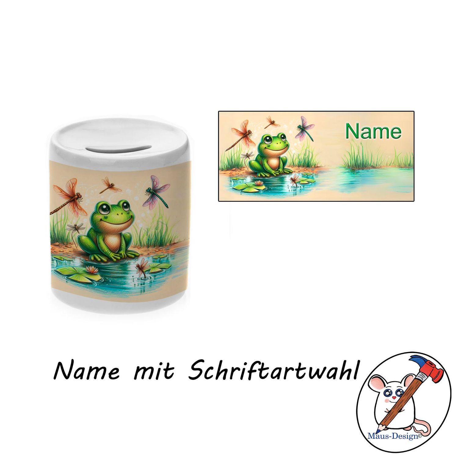 Frosch Spardose
