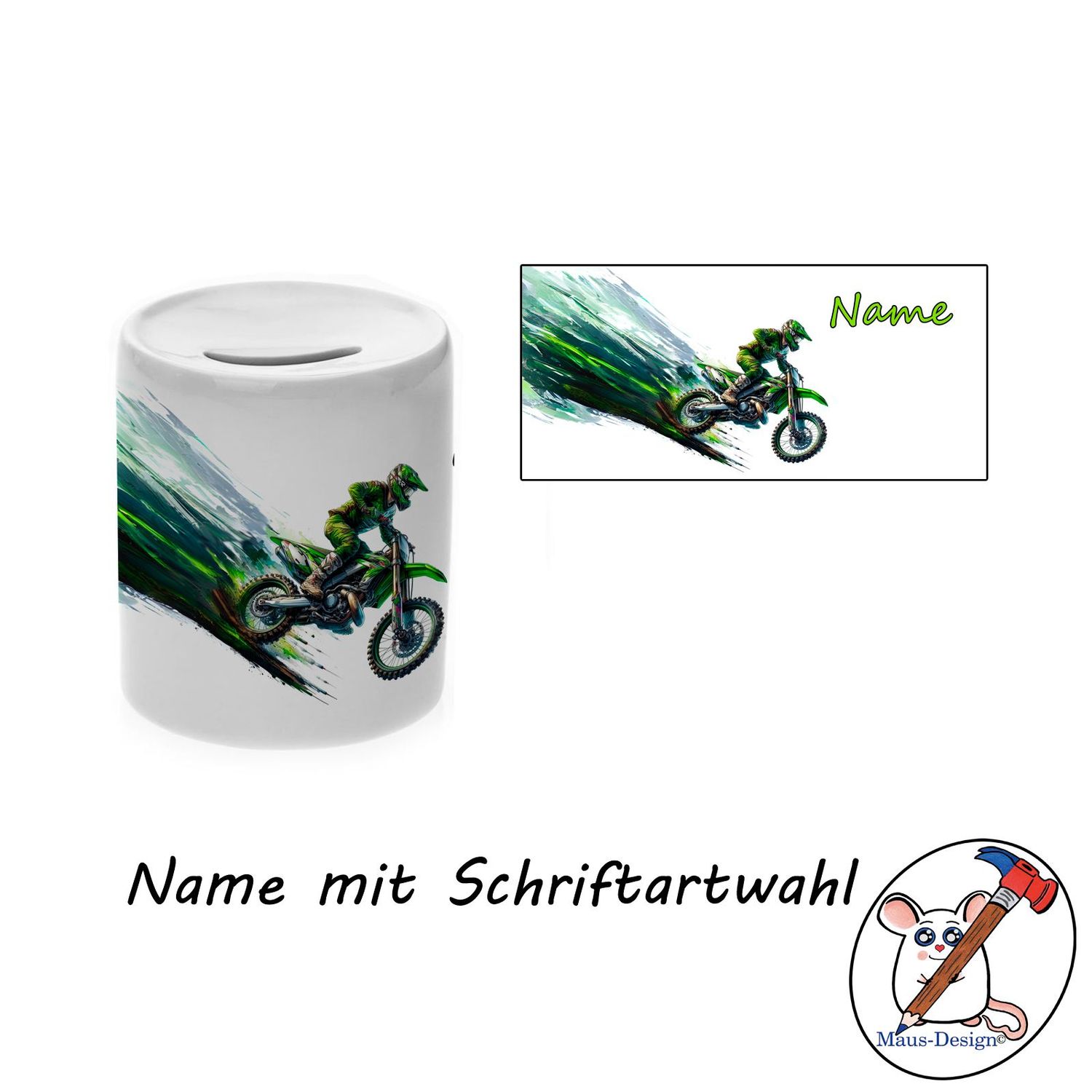 Motocross Spardose