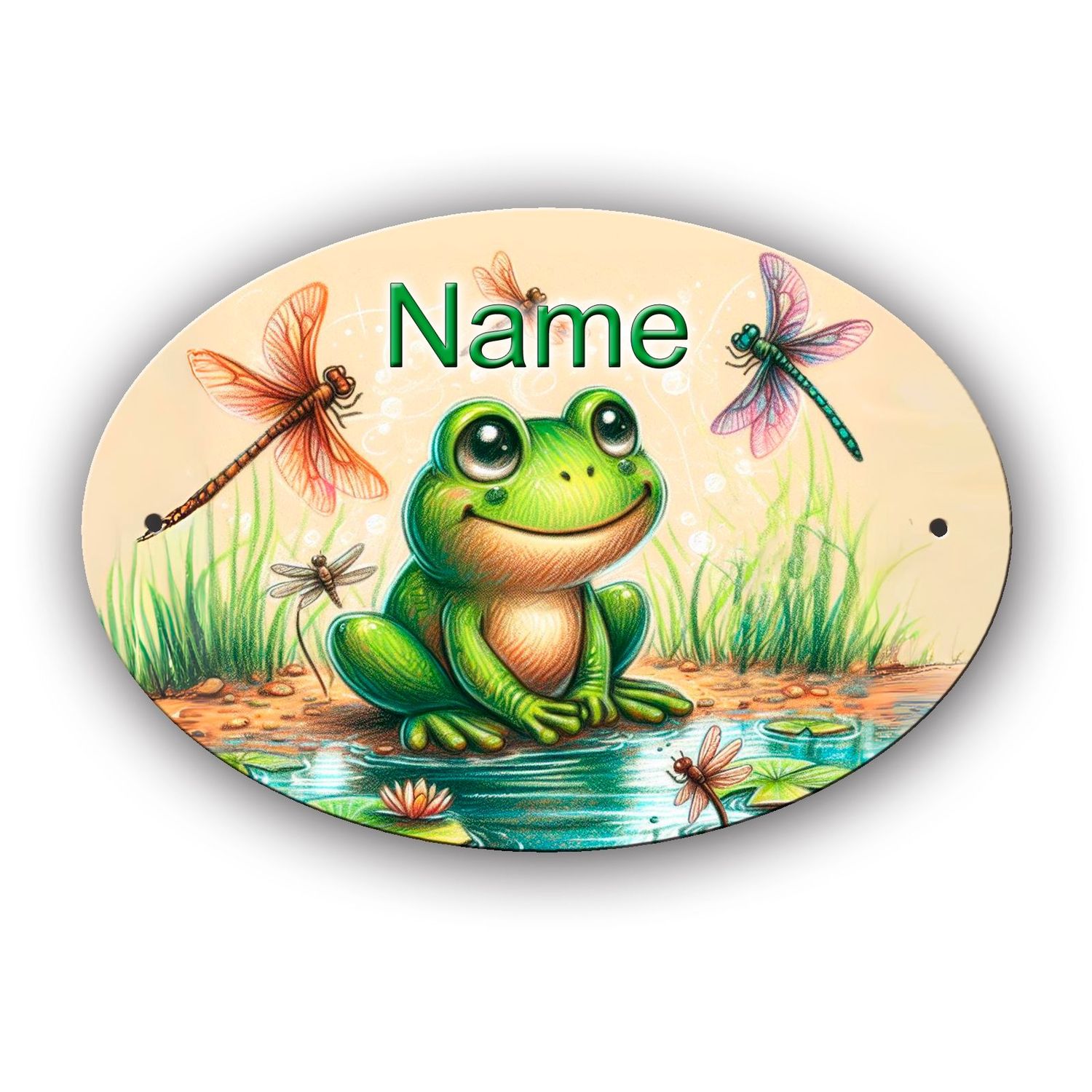 Frosch Türschild