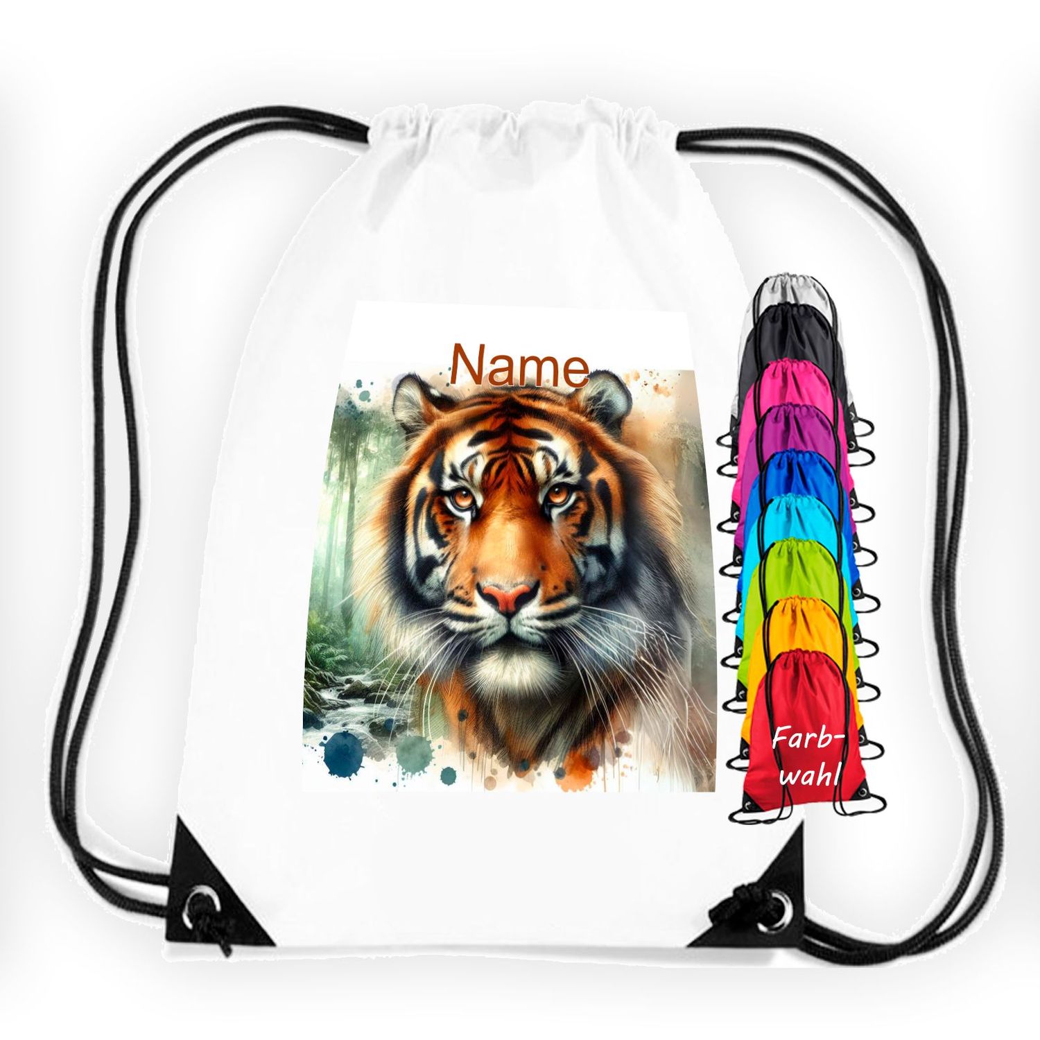 Tiger Turnbeutel
