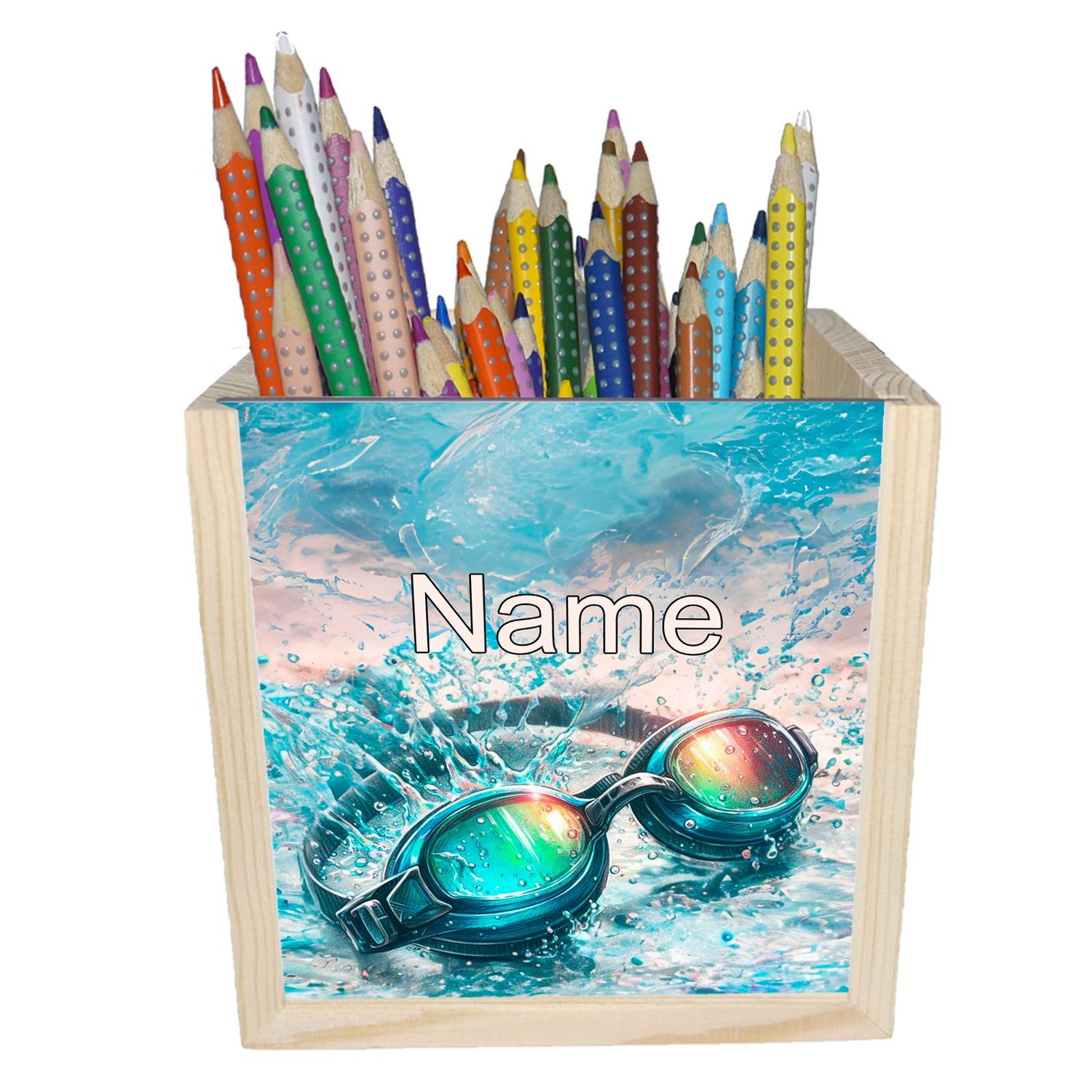 Schwimmen Stiftebox
