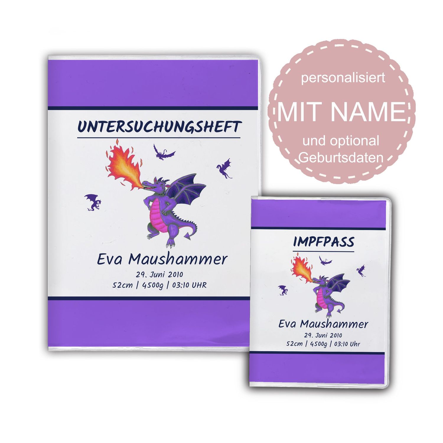 lila Drache U-Heft