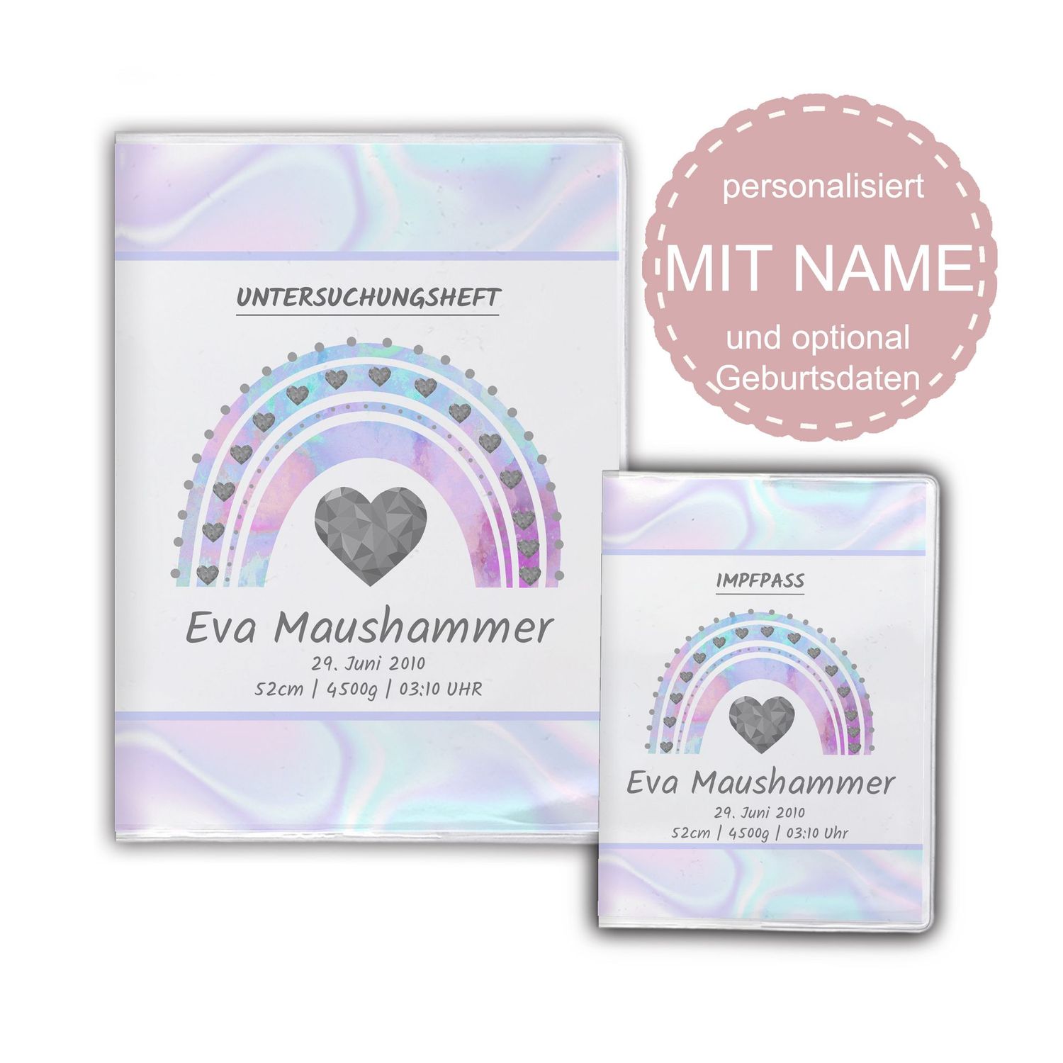 pastell Regenbogen rosa U-Heft