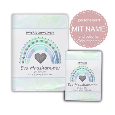 pastell Regenbogen blau U-Heft