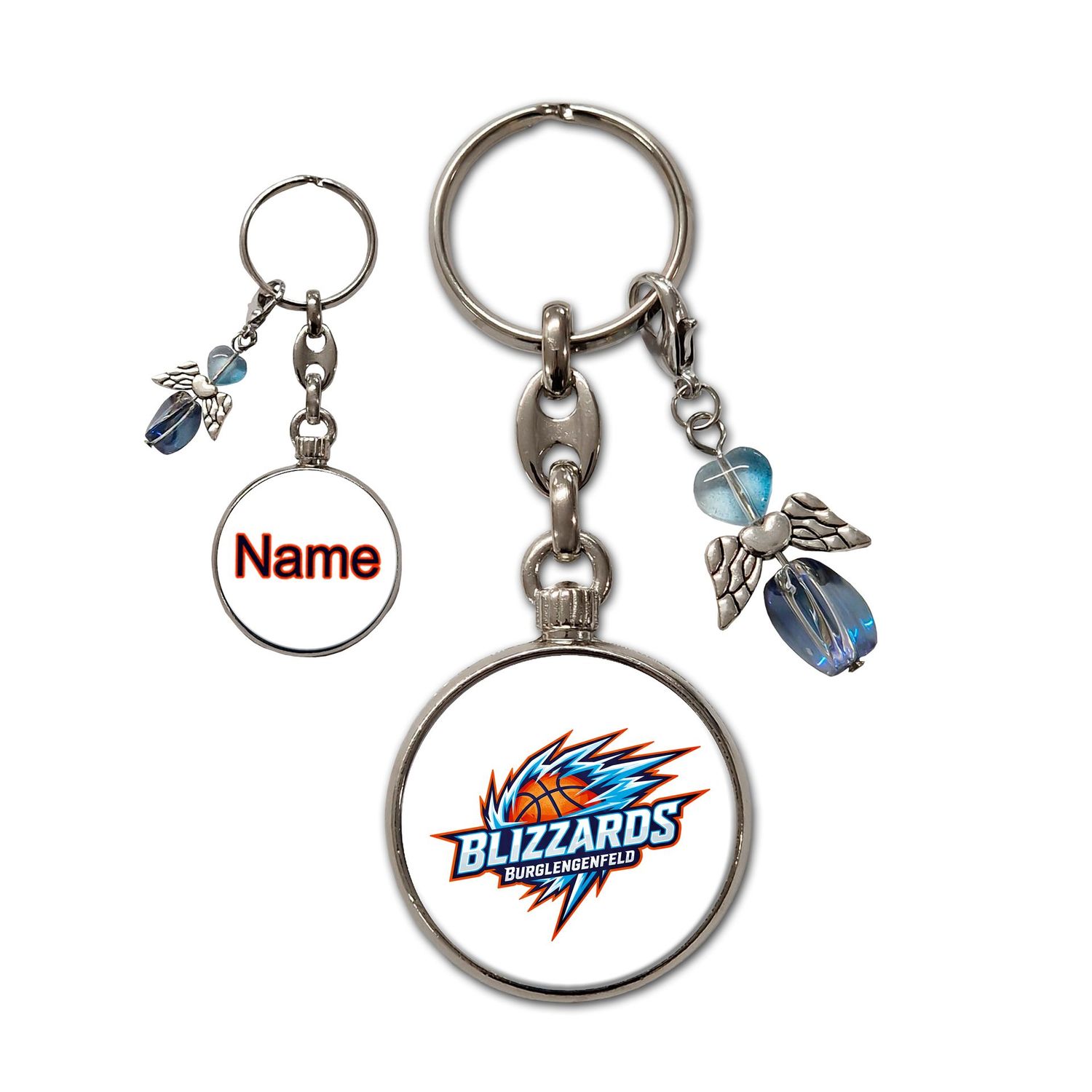 Metall Schlüsselanhänger Schutzengel