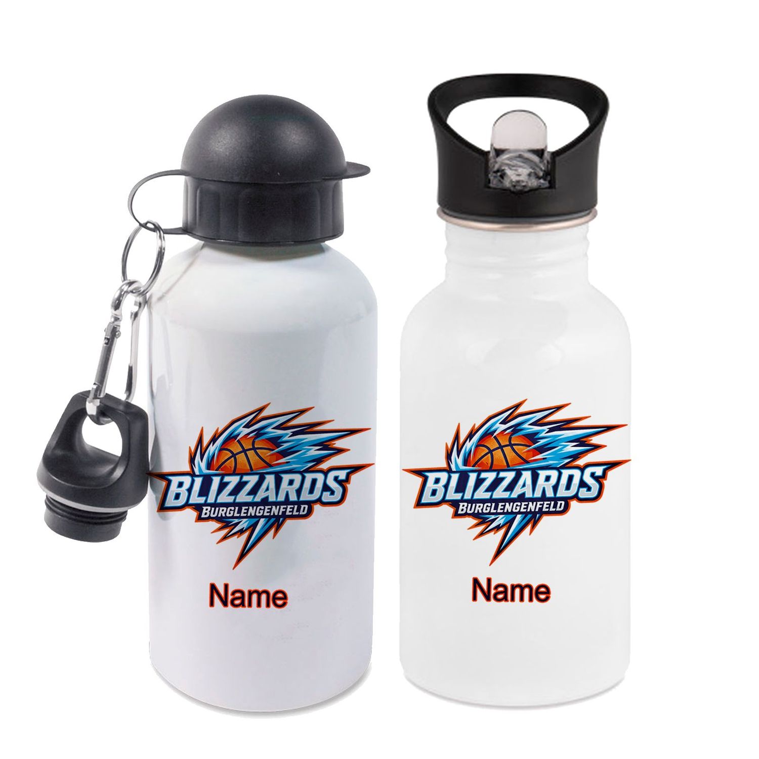 Trinkflasche wahlweise Alu oder Edelstahl