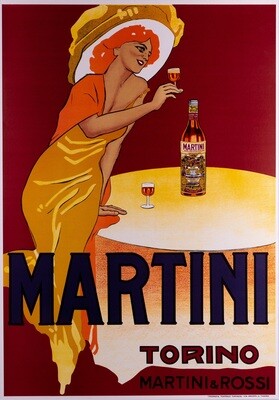 Marcello Dudovich, c.a 70s - MARTINI & ROSSI TORINO - Original affiche - c.a. cm 100 x 70 - in 39,4 x 27,6
