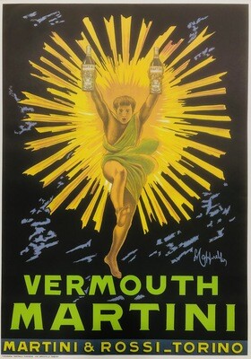 Leonetto Cappiello, c.a. 1970s - VERMOUTH MARTINI - Advertising vintage affiche  - c.a. cm 100 x 70 - in 39.4 x 27.6