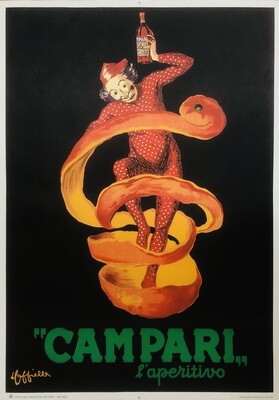 Leonetto Cappiello, c.a. 1970s - SPIRITELLO CAMPARI - Advertising vintage affiche - c.a. cm 100 x 70 -  in 39,4 x 27,6