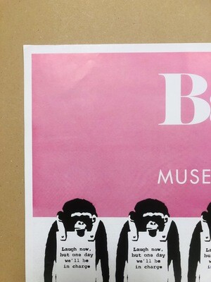 moco musem 限定バンクシー　ポスター　80cm×60cm Original Moco Museum Poster Banksy Pulp Fiction Amsterdam