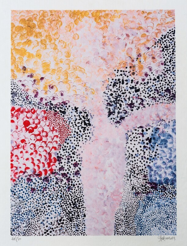 Feofeo, 2019 -  A RIVEDER LE STELLE - Sublimation printing - cm 50 x 41 - 19,7 x 16,1 - Hand signed, numbered and dated