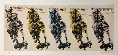 Gianni Bertini, 2006 - TOTIP - Screen printing on quality museum cardboard cm 76 x 150 - in 29,5 x 59 - Hand signed and numbered