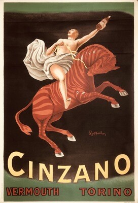 Leonetto Cappiello, 1950 - CINZANO - Original lithographic vintage affiche - c.a. cm 140 x 100 - in 55,1 x 39,4
