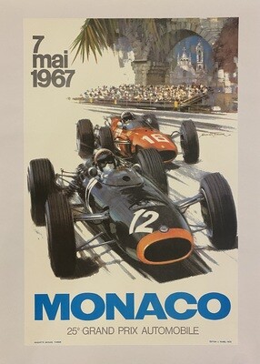 Michael Turner, 1967 - MONACO 67 - Original offset poster - cm 62 x 40 - in 24,2 x 15,7