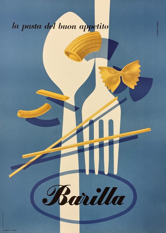 Erberto Carboni - Original advertising vintage affiche - c.a. cm 92 x 67 - in 36,2 x 26,4