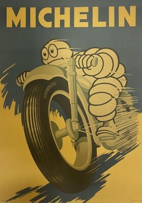 Anonymous, c.a. 80s - MICHELIN Pneumatici Velo -  Advertising vintage affiche - c.a. cm 67 x 48 - in 26,4 x 18,8