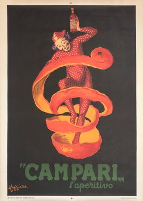 Leonetto Cappiello, c.a. 1950 - SPIRITELLO CAMPARI - Original vintage affiche - c.a. cm 140 x 100 - in 55,1 x 39,4