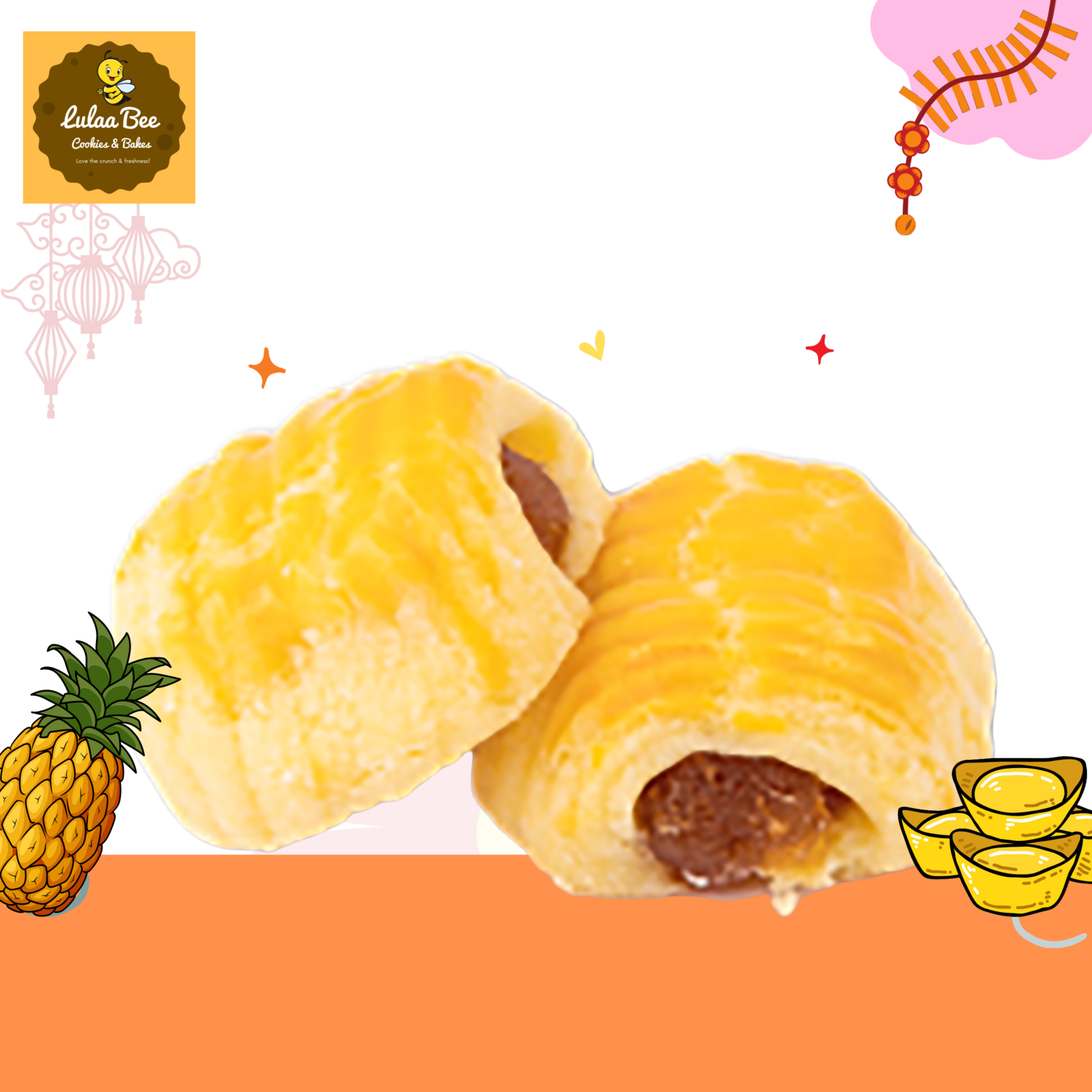 Golden Crunch Pineapple Roll 金牌香酥黄梨卷