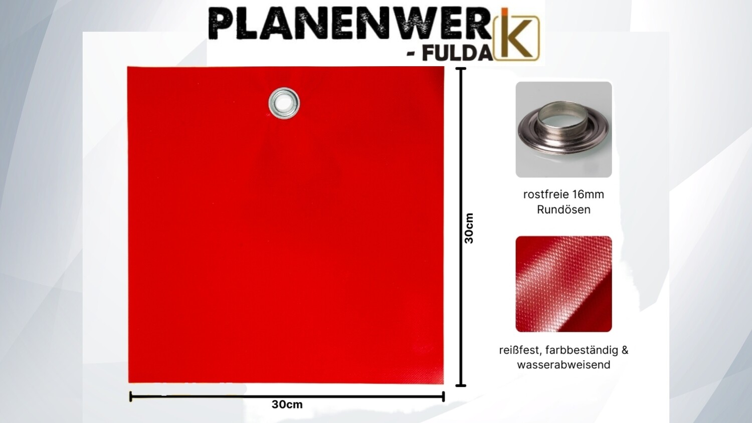 2 Stück Rote Warnflaggen 30x30 Cm - Überhängende Lasten Markierung Mit Gummiseil
