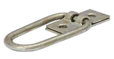 100 Bügelkrampen zum Umklappen - quer (zollkonform)