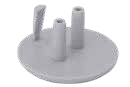 10 Endkappen für Kederschiene Ø 30mm