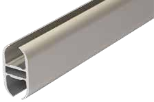 Alukederschiene 15mm x 30mm eloxiert für Ø7-10mm Keder