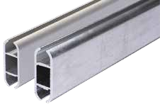 Alukederschiene 17mm x 44mm für Ø 7-10mm Keder 600cm