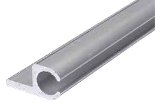 Alukederschiene 19mm x 36mm für Ø7mm-13mm Keder