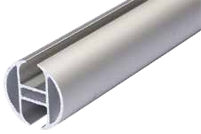 Alukederschiene Ø 30mm für Ø7-10mm Keder eloxiert