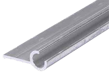Alukederschiene TS 12mm x 29mm seitl. Aufnahme für Ø5,5mm x 7,5mm Keder