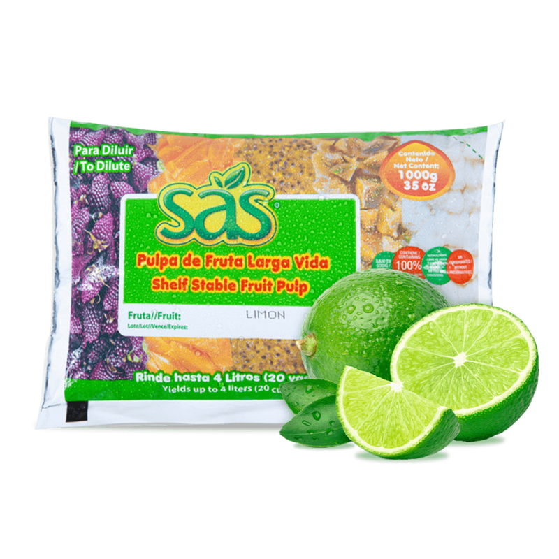 Empaque de pulpa de fruta larga vida de limón