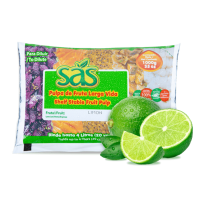 Empaque de pulpa de fruta larga vida de limón