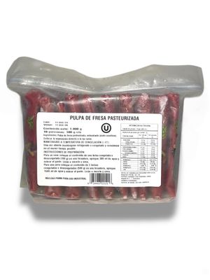 Pulpa de Fresa Congelada en Kilo Porcionado (10)