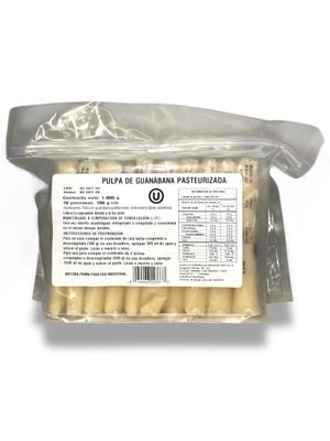 Pulpa de Guanábana Congelada en Kilo Porcionado (10)