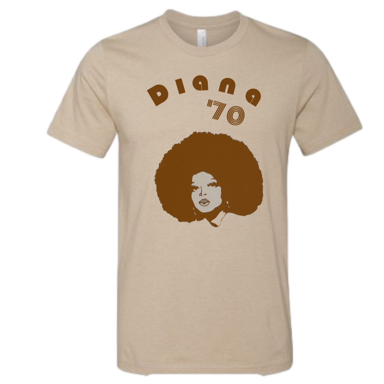 Diana Ross Tan Brown 70&#39;s Retro tee