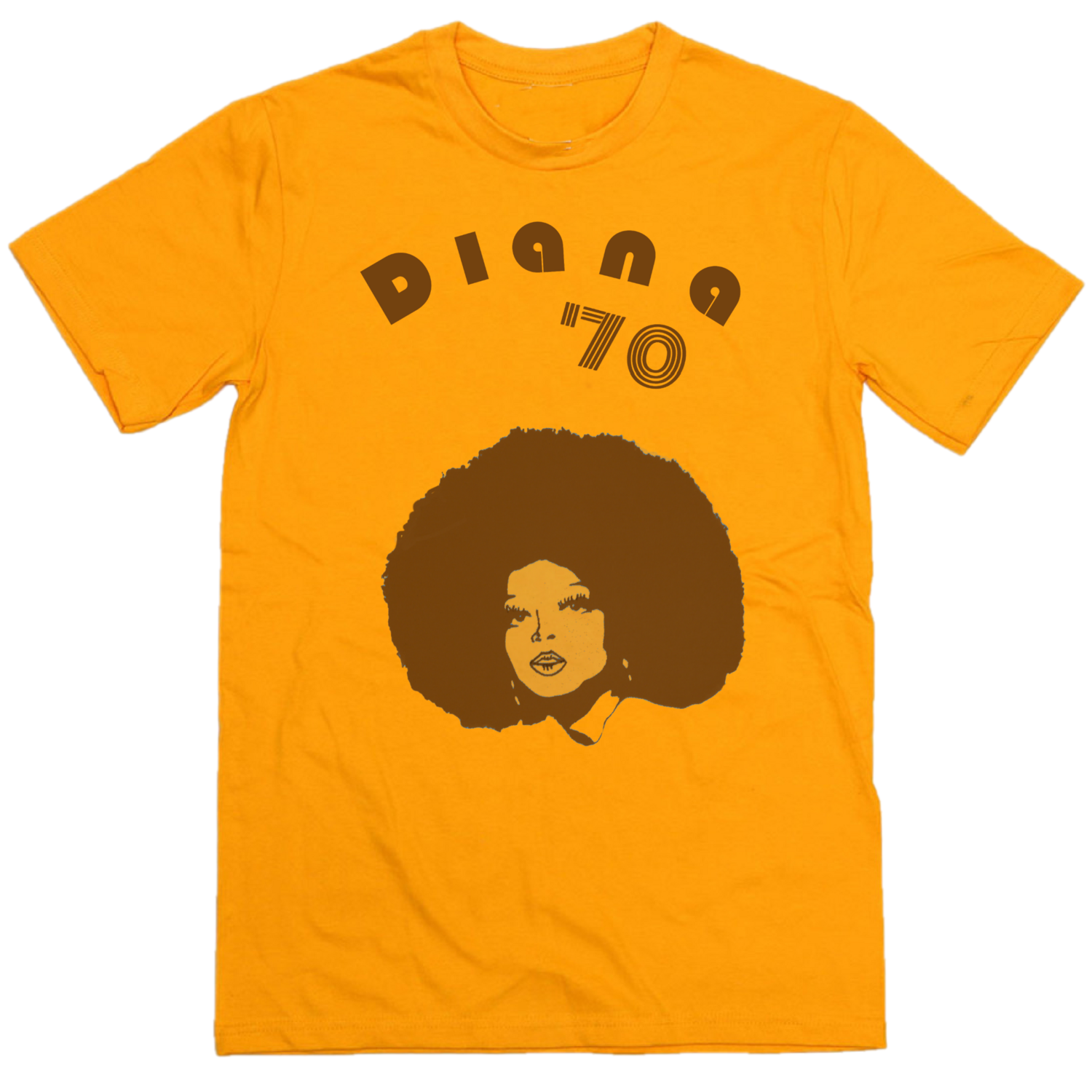 Diana Ross Golden Yellow 70&#39;s Retro tee