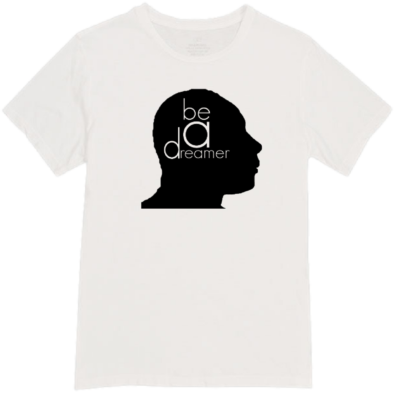 MLK Be A Dreamer Black on white Tee