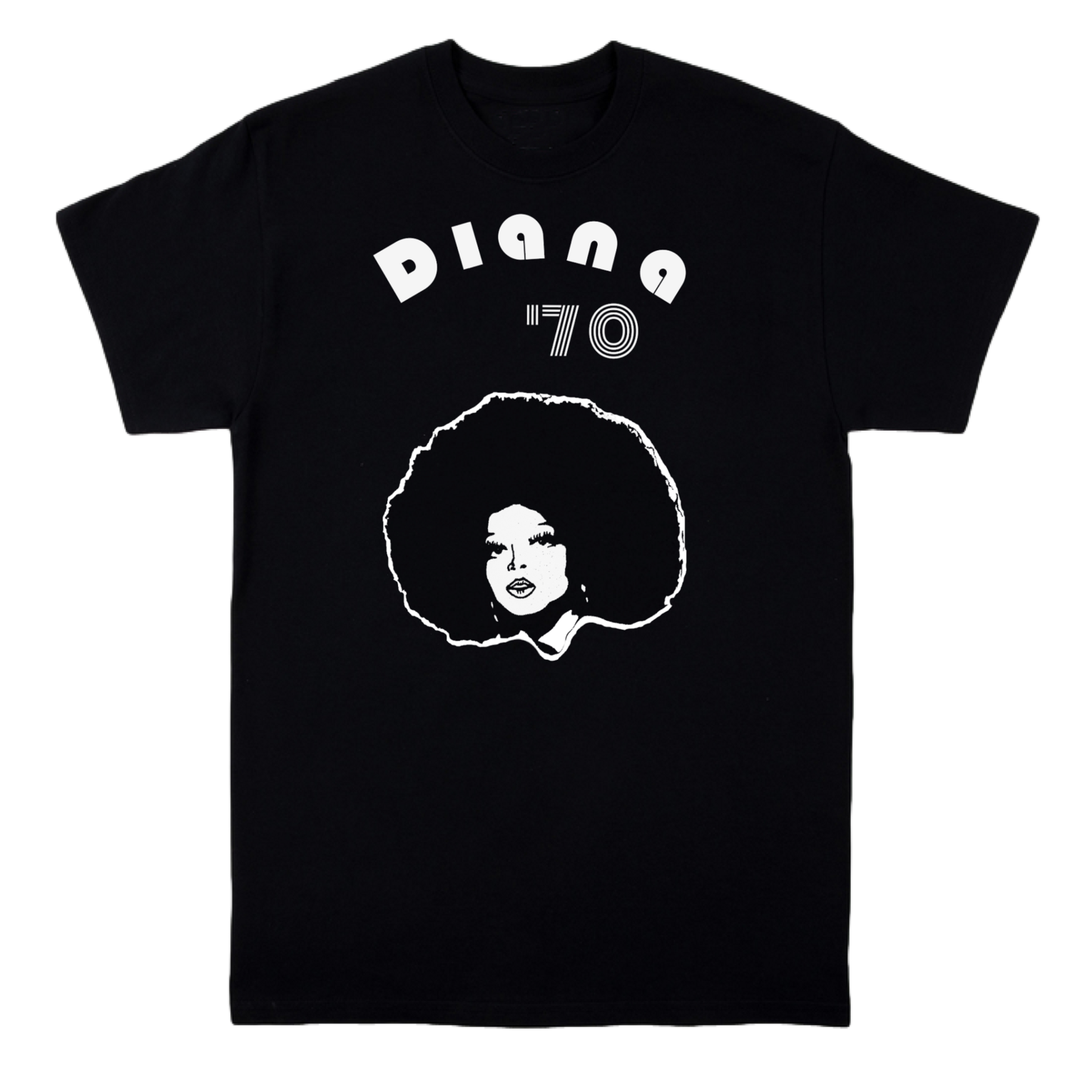 Diana Ross Black 70&#39;s Retro tee