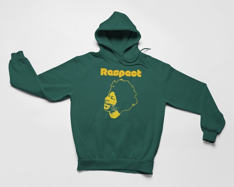 Aretha Dark Green Respect Hoodie