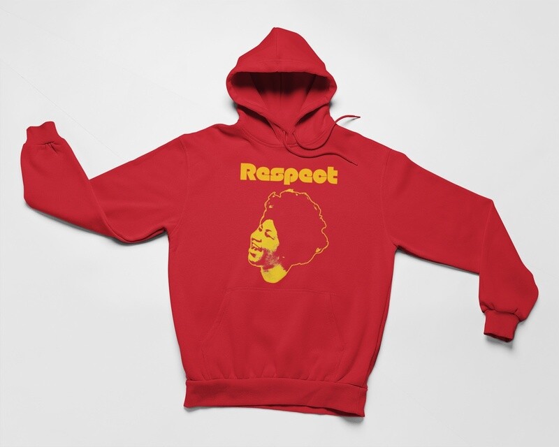 Aretha Red &amp; Gold Respect Hoodie