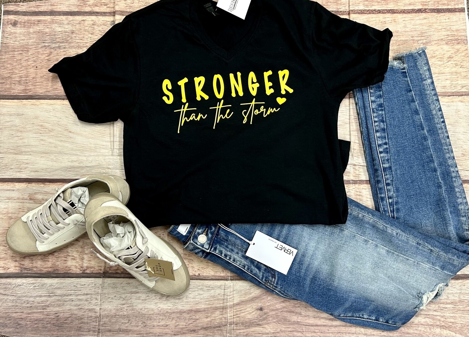 Stronger Than The Storm Unisex V-Neck