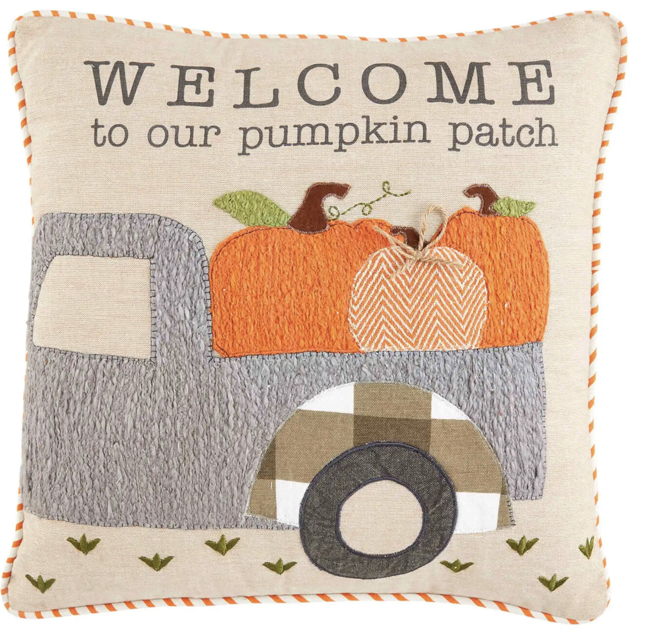 Mudpie Welcome Pillow