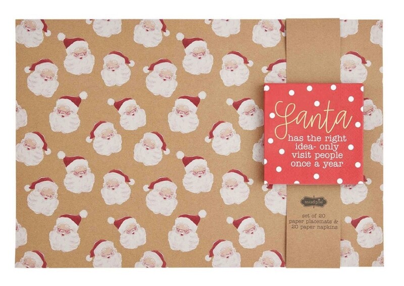 Mudpie Christmas Placemat &amp; Napkin Sets