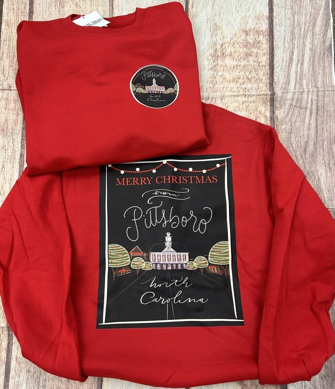 Merry Christmas From Pittsboro Crewneck Sweatshirt