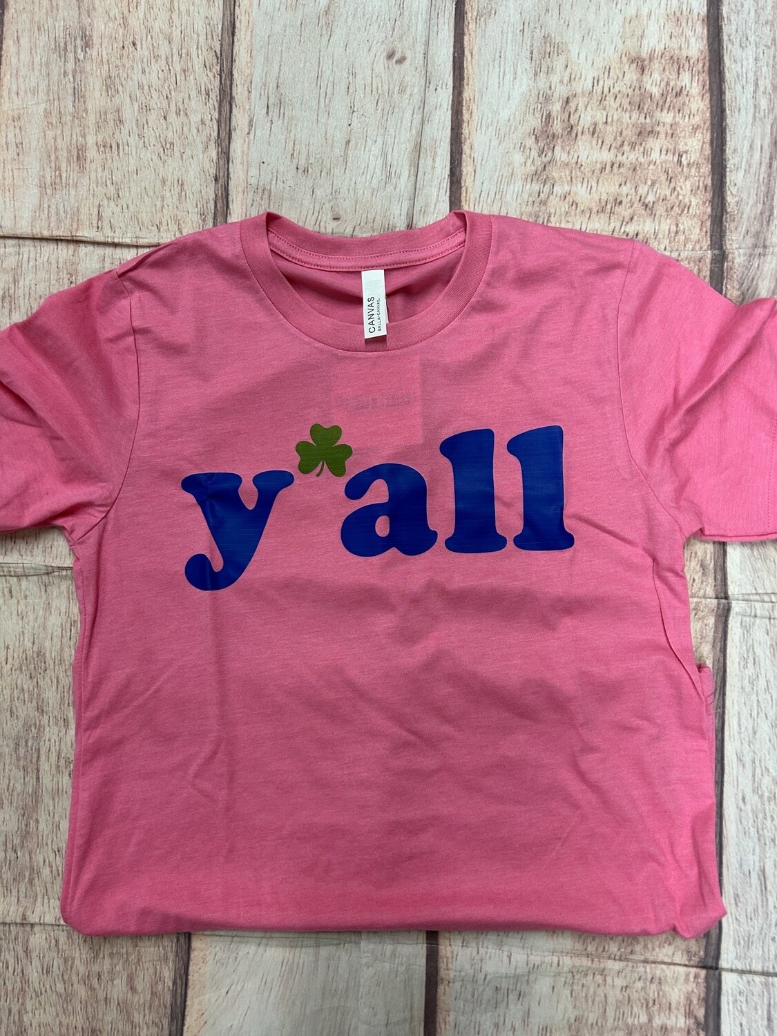 Y&#39;all Shamrock S/S Unisex Bella+Canvas Tee