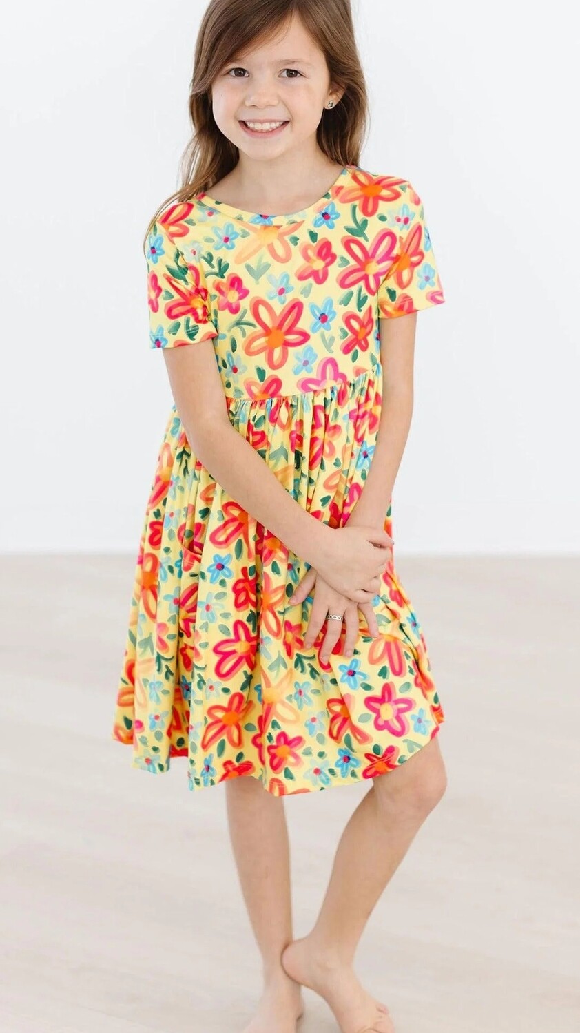 Mila &amp; Rose Pocket Twirl Dress/Short Sleeve