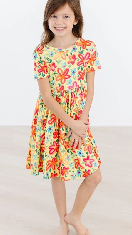 Mila &amp; Rose Pocket Twirl Dress/Short Sleeve