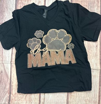 Dog Mama V-Neck Unisex Tee