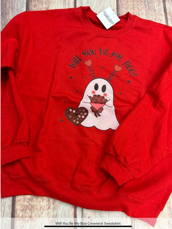Will You Be My Boo Crewneck Sweatshirt